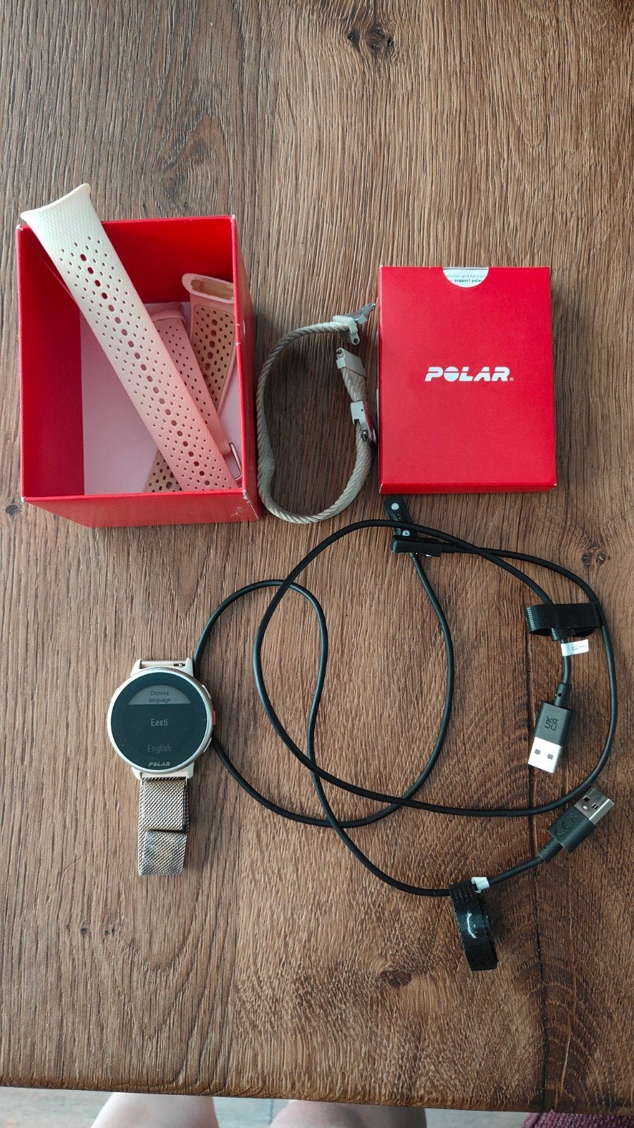 Polar Pacer Pro sporthorloge met extra bandjes en laders, Ophalen of Verzenden, Gebruikt, Polar