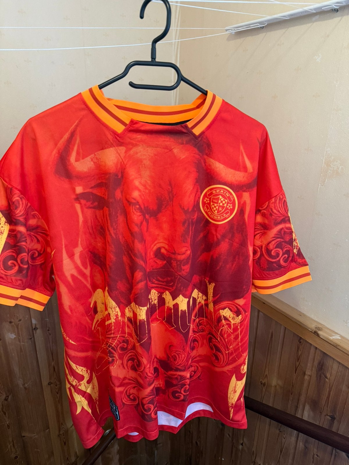 Youngla spanje football shirt maat L, Ophalen, Zo goed als nieuw, Jongen of Meisje