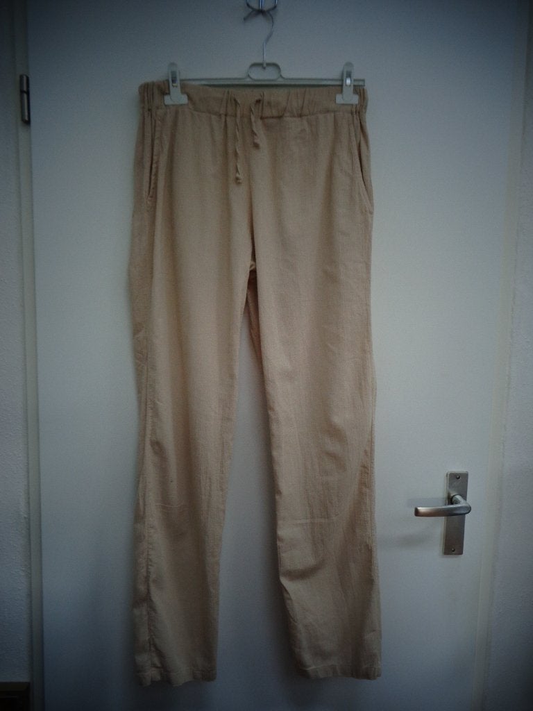 Raan collection beige linnen broek, maat S, Maat 38/40 (M), Beige, Ophalen of Verzenden, Zo goed als nieuw