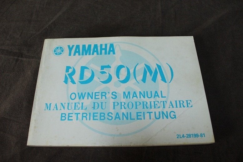 Yamaha RD50 M 1978 moped owner's manual handleiding, Ophalen of Verzenden, Gebruikt