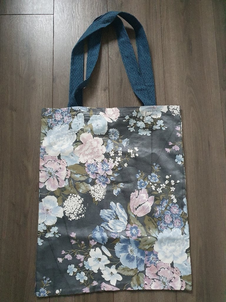 Maxi floral shopper, tote bag, Ophalen of Verzenden, Nieuw, Zwart, Shopper