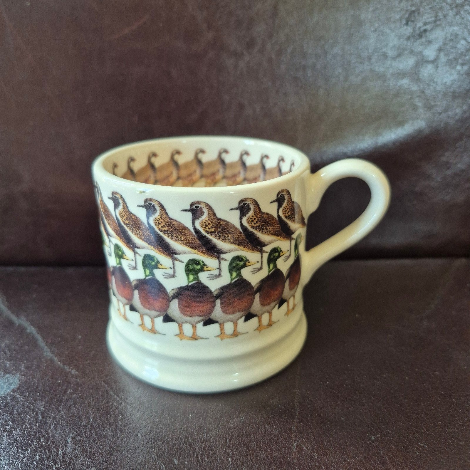 Emma Bridgewater mok 0.25 1/4pt Gamebirds fazanten eend nw, Nieuw, Emma Bridgewater, Overige stijlen, Aardewerk