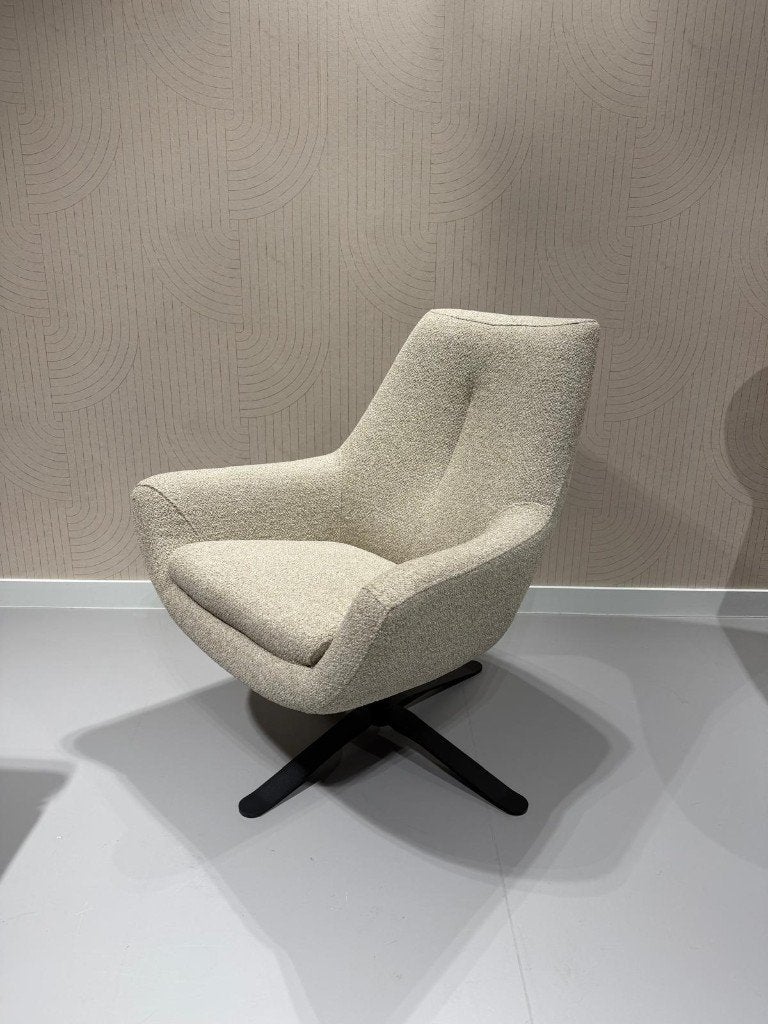 Montèl Charles draaifauteuil (NIEUW), Huis en Inrichting, Fauteuils, Ophalen, 75 tot 100 cm, Zo goed als nieuw, Stof