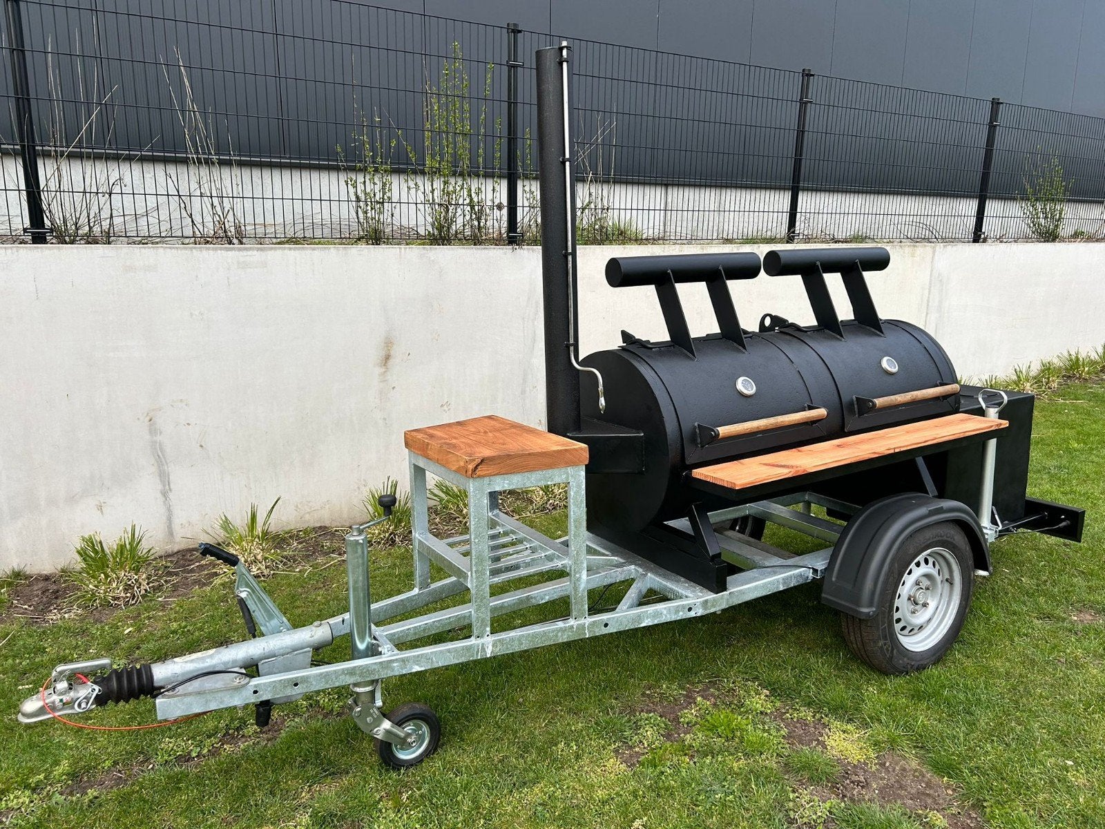 BBQ Smoker aanhangwagen TE KOOP, Ophalen, Zo goed als nieuw