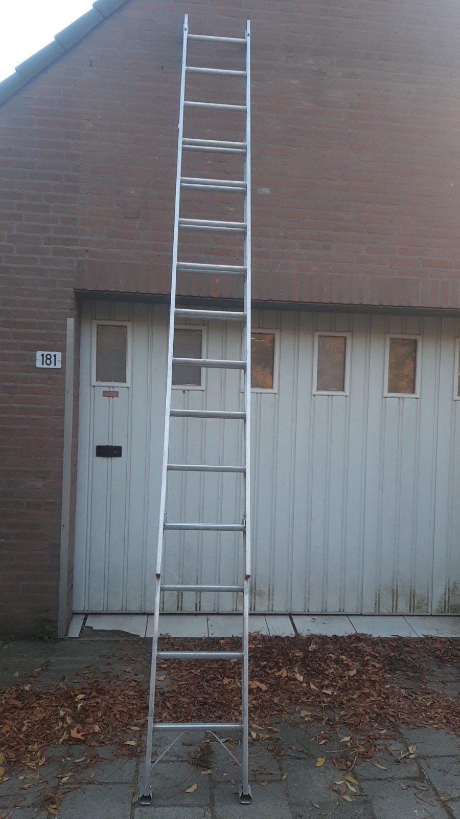 aluminium ladder, Doe-het-zelf en Verbouw, Ladders en Trappen, Ophalen of Verzenden, Gebruikt, 4 meter of meer