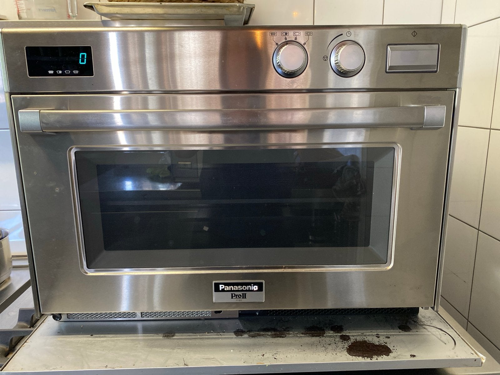 Professionele Panasonic Pro II Magnetron 1700W, Ophalen, 60 cm of meer, Vrijstaand, Magnetron