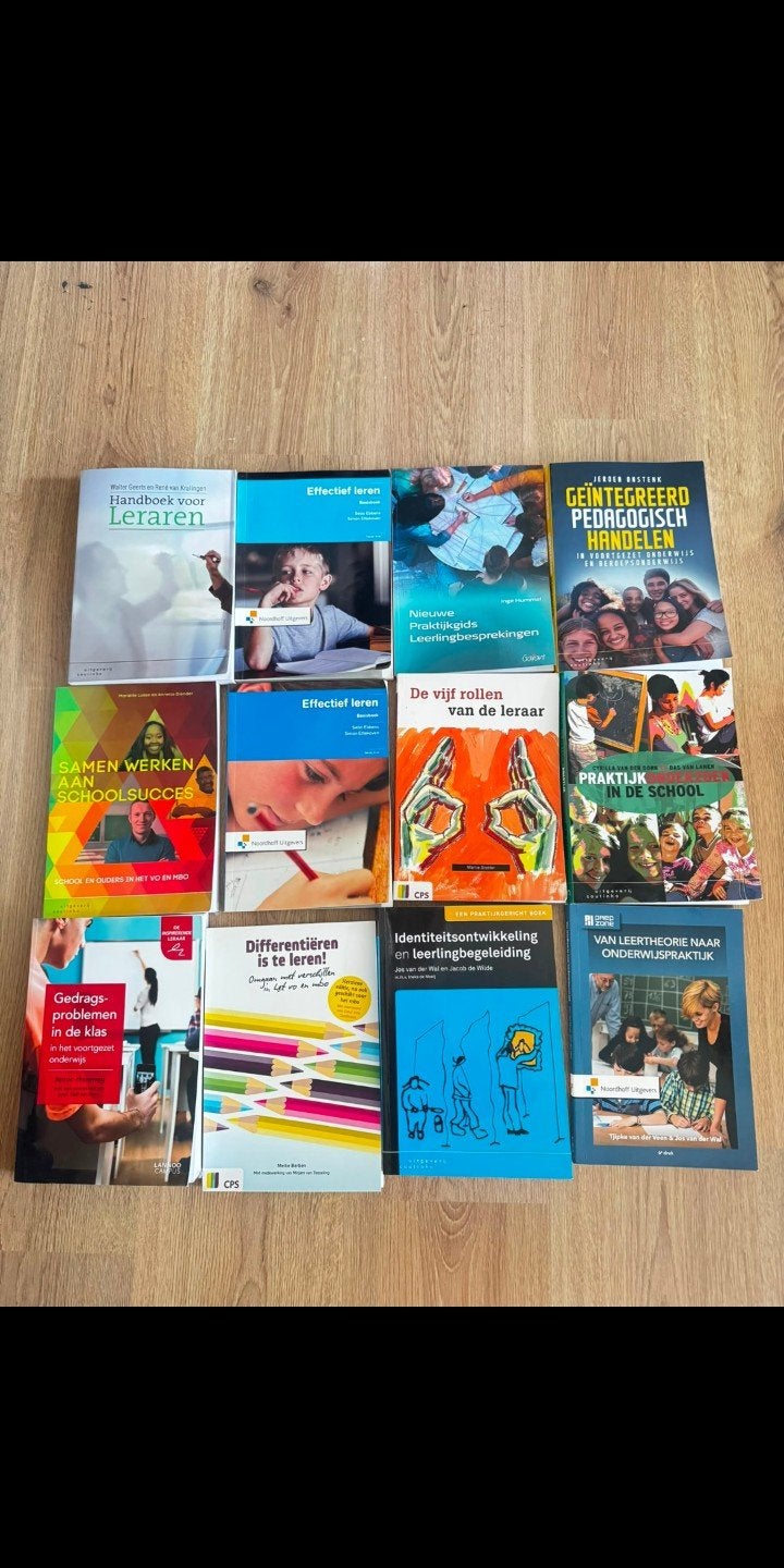 Diverse boeken voor lerarenopleiding en onderwijs, Gelezen, Overige vakken, Diverse auteurs, Ophalen of Verzenden