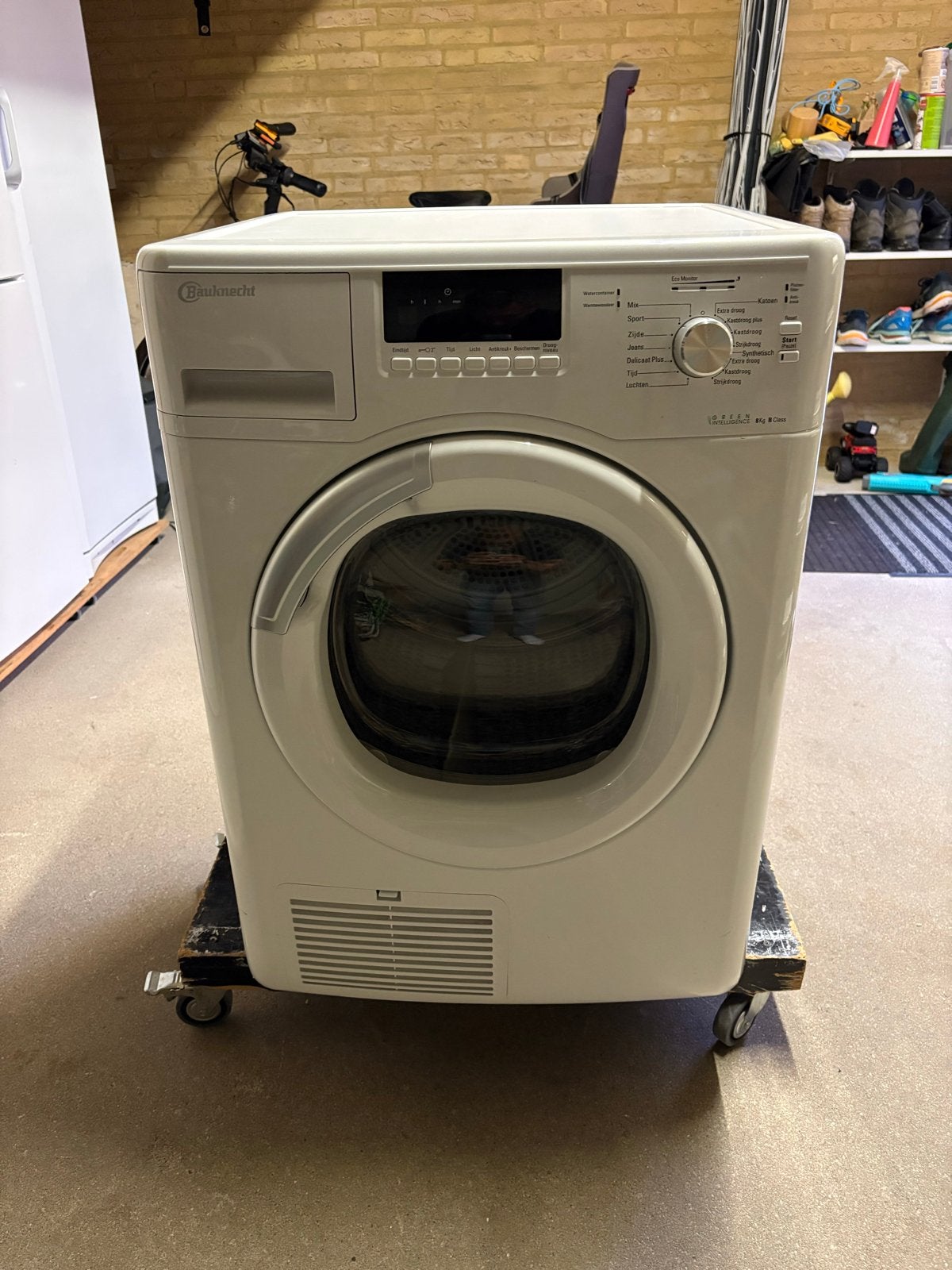 Bauknecht Condensdroger 8kg (TRKD Eco 5580), Ophalen, Gebruikt, 8 tot 10 kg, Voorlader