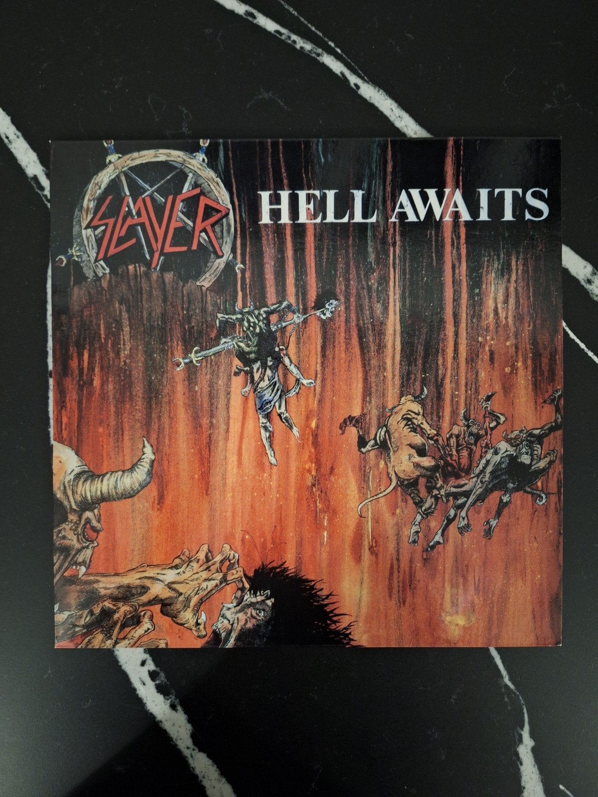 Slayer - Hell Awaits LP (Bootleg) - Nieuwstaat, Zeldzaam, Ophalen of Verzenden, Zo goed als nieuw, Heavy metal