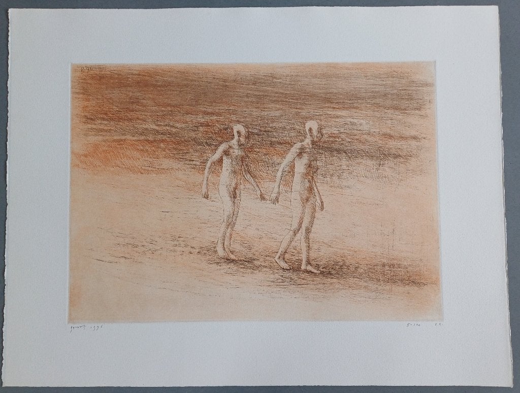Geurt van Dijk – gesigneerde ets, Ophalen of Verzenden
