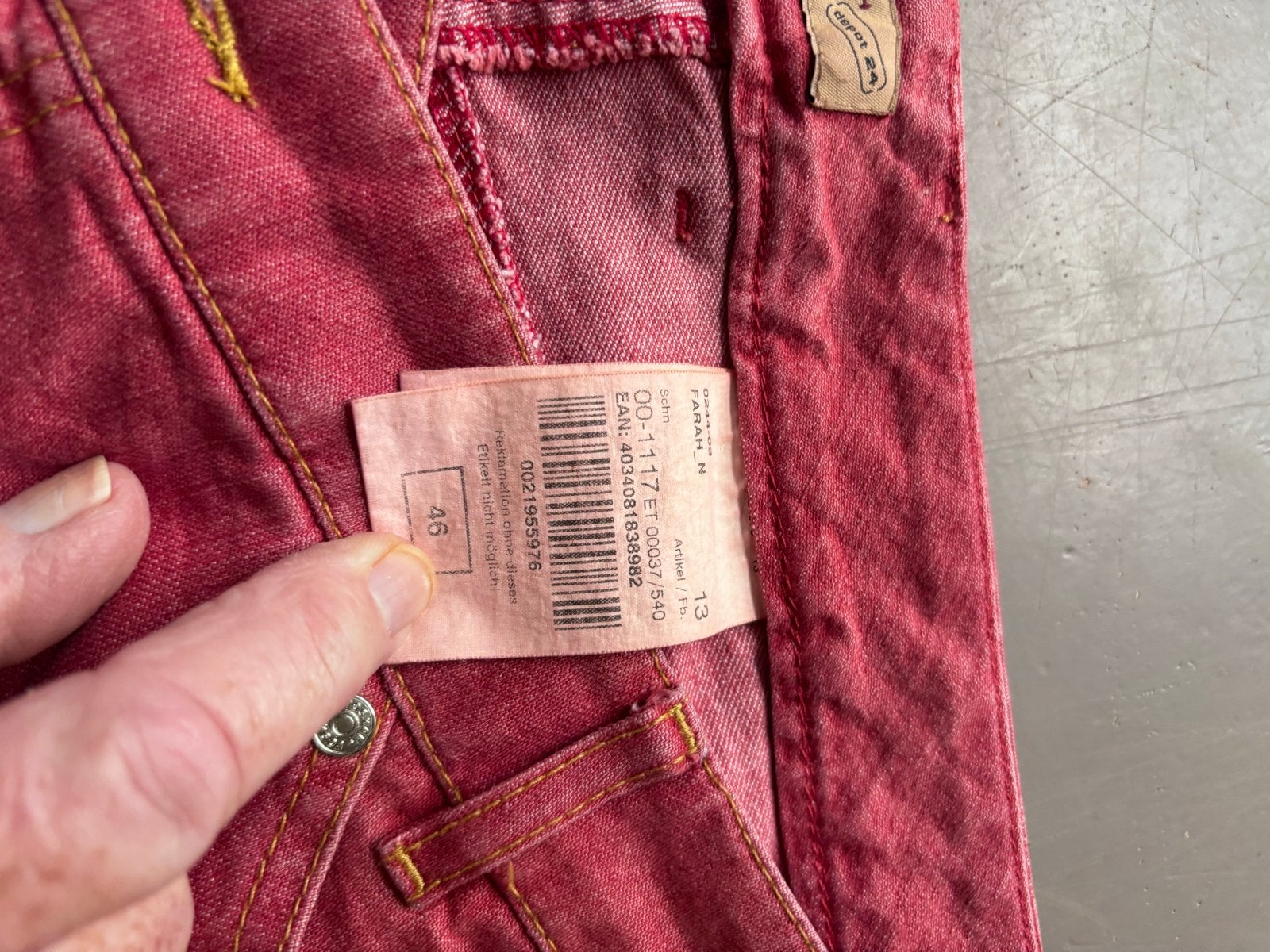 Rosner Damesbroek Maat XL - Rode Jeans, Ophalen of Verzenden, Gedragen, Maat 46/48 (XL) of groter, Rood