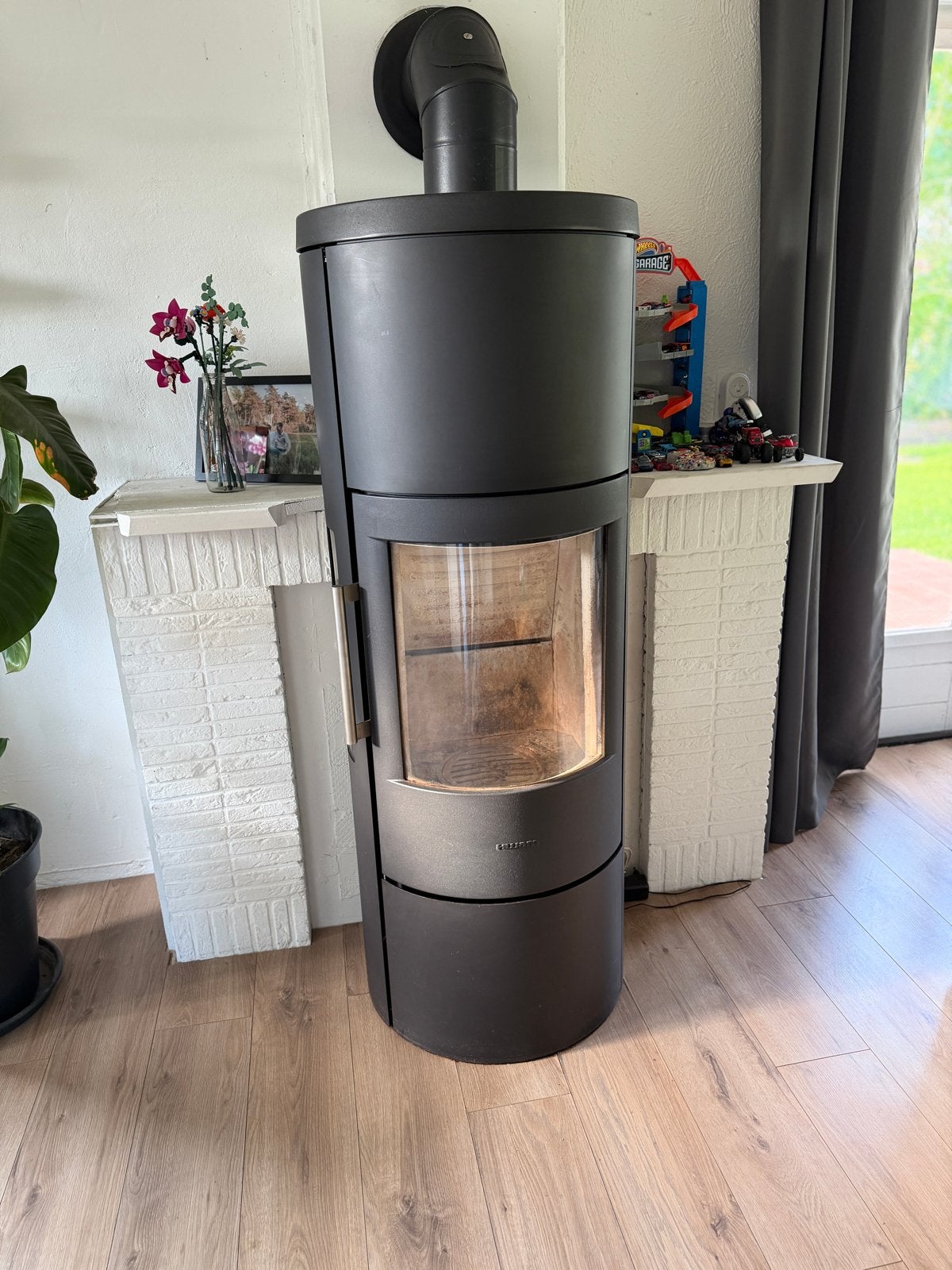 Hwam 3650 SmartControl Houtkachel 9kw, Ophalen, Gebruikt, Houtkachel, Vrijstaand