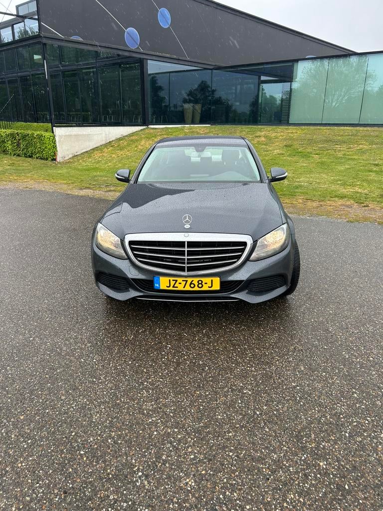 Mercedes-Benz C-Klasse C180 1.6 115KW Aut7 2014 Grijs, Auto's, Mercedes-Benz, Automaat, 1800 kg, Zwart, Leder en Stof
