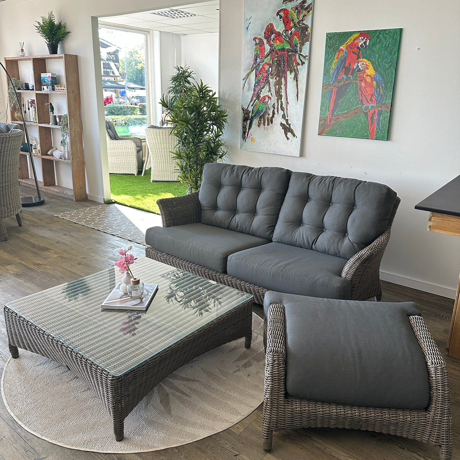 4 Seasons Outdoor (4SO) Loungeset / Tuinset wicker TWV €3500, Tuin en Terras, Tuinsets en Loungesets, Gebruikt, Wicker, Verzenden