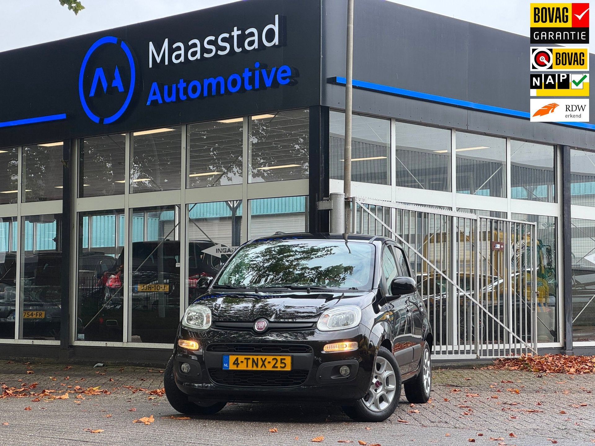 Fiat Panda 0.9 TwinAir Lounge Luxe uitvoering Vol onderhoude, Voorwielaandrijving, Gebruikt, Panda, Zwart