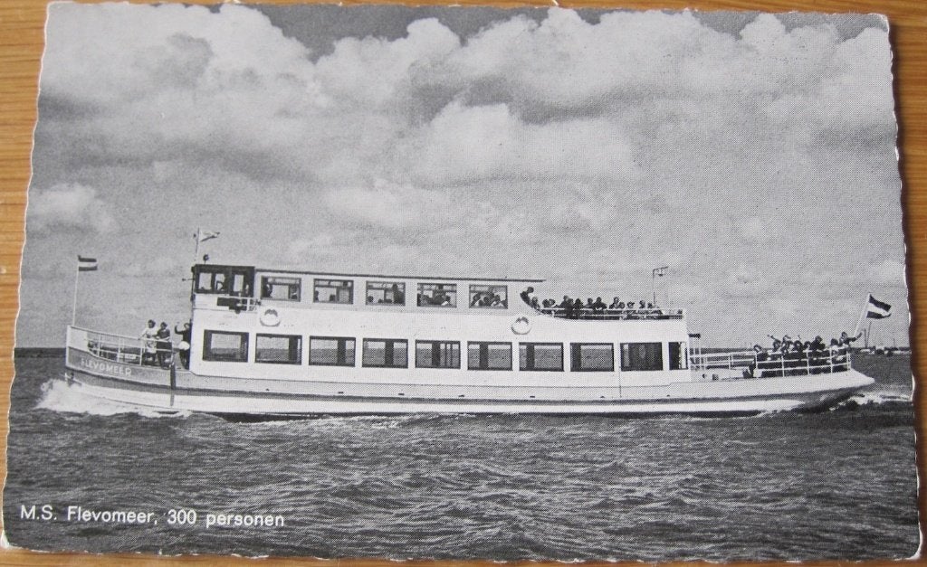 M.S. Flevomeer - rondvaart langs Zuiderzeewerken, Verzenden, 1960 tot 1980, Ongelopen, Overige thema's