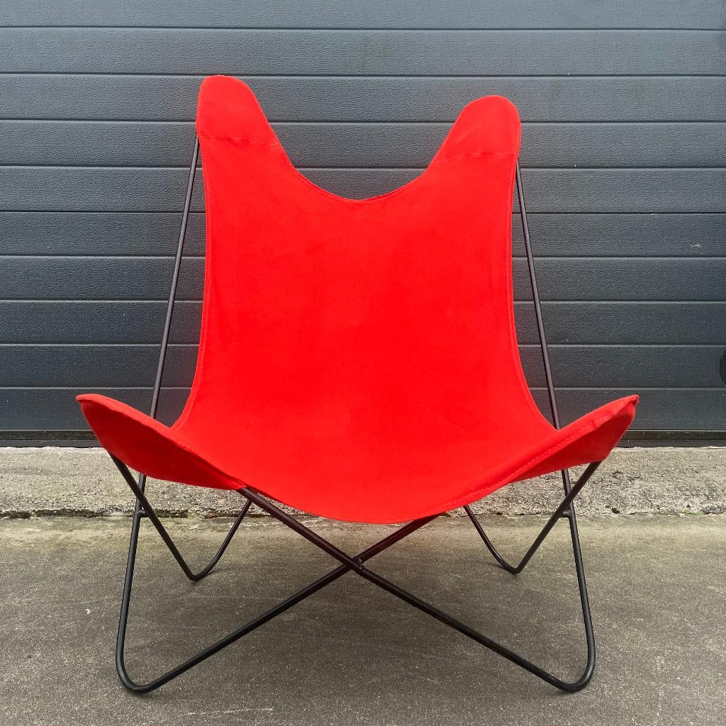 Originele oude stoel BKF Hardoy butterfly lounge chair Knoll, Ophalen, Gebruikt, Knoll, BKF