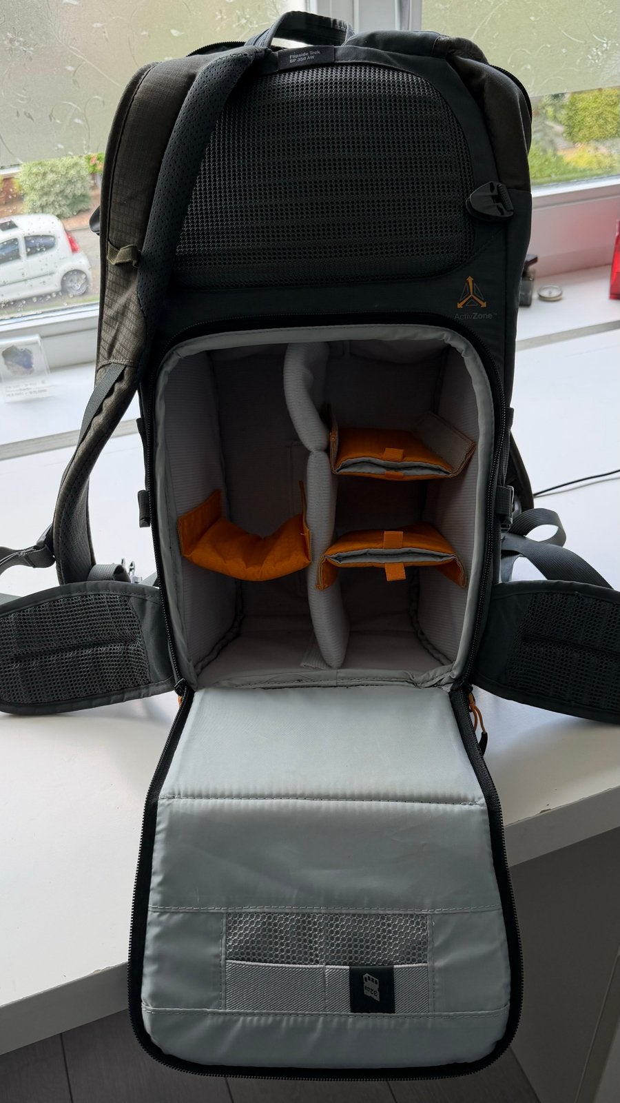 Lowepro Flipside Trek BP 350 AW II Cameratas Rugzak, Ophalen, Lowepro, Rugtas, Gevoerd