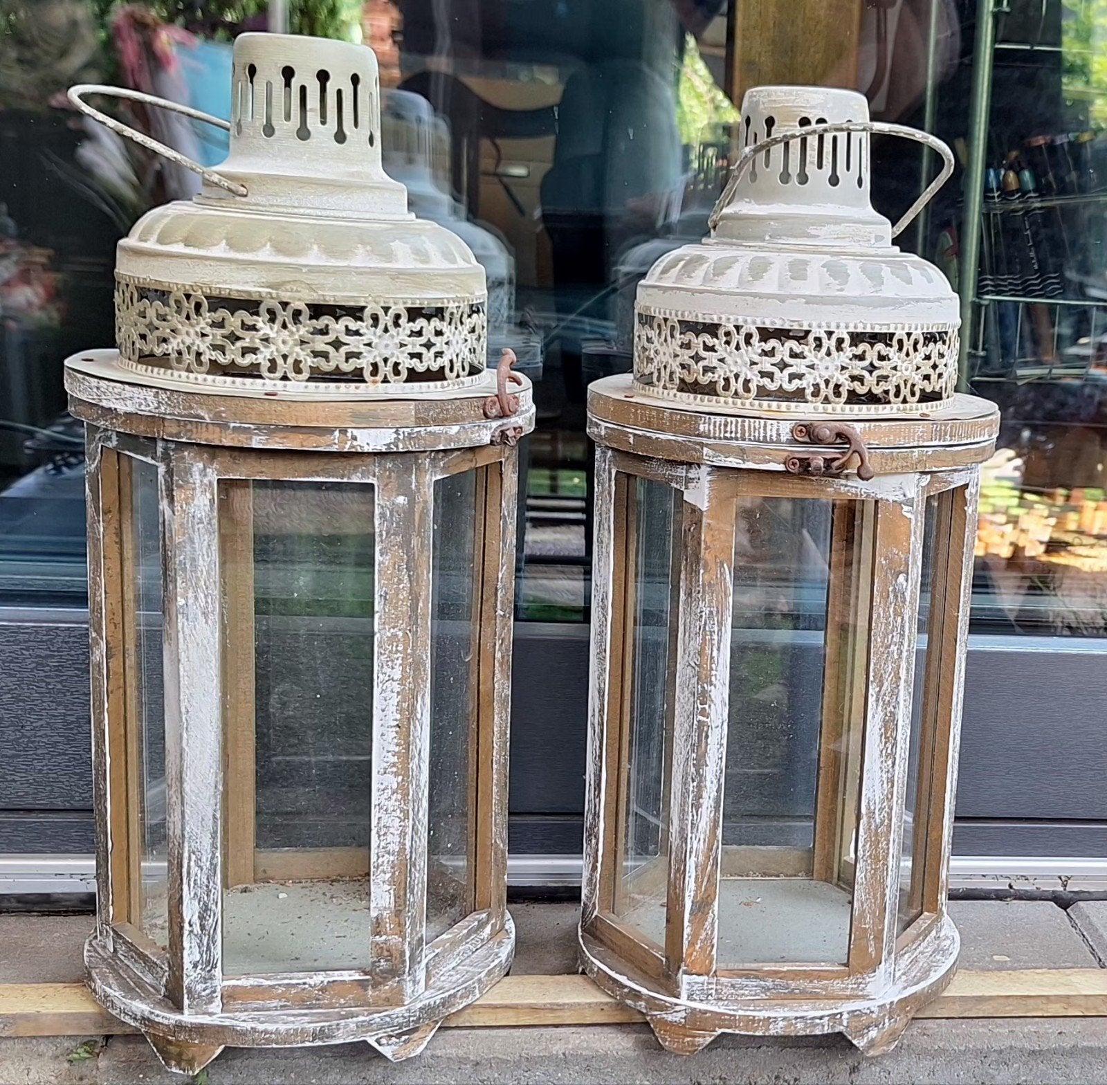 2 windlichten, Ophalen, Zo goed als nieuw