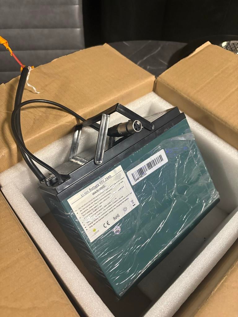 Li-ion Accu 48V 24Ah met Oplader - Nieuw in Doos, Ophalen, Nieuw