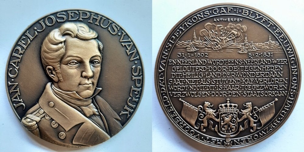 Grote penning Jan van Speijk, Postzegels en Munten, Verzenden, Brons, Nederland