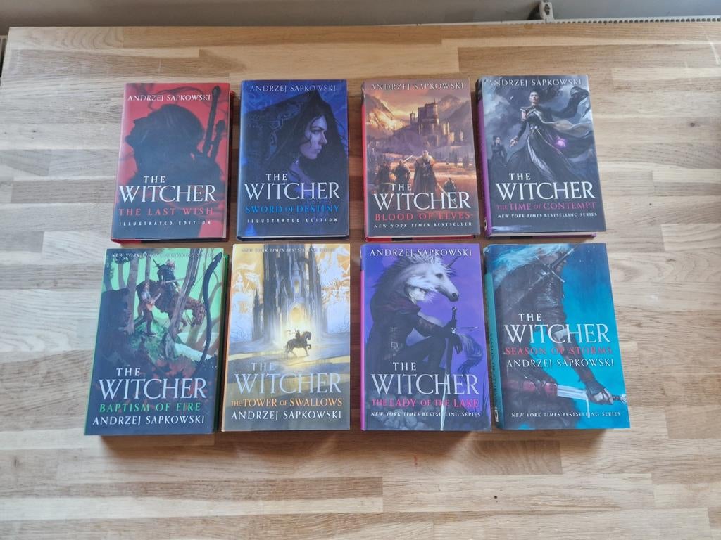 Complete verzameling "The Witcher" boeken Hardcover, Ophalen of Verzenden, Nieuw