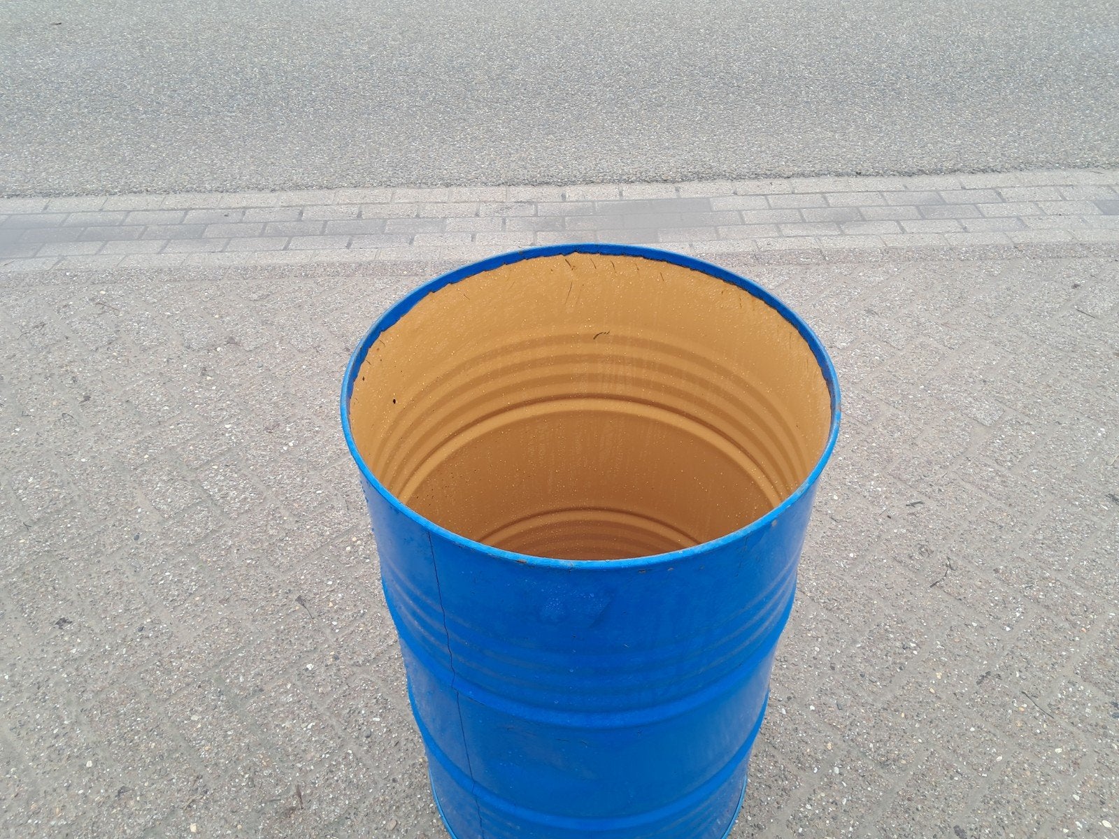 Vuurton / Olievat 200 liter, Tuin en Terras, Ophalen, Gebruikt, Vuurton