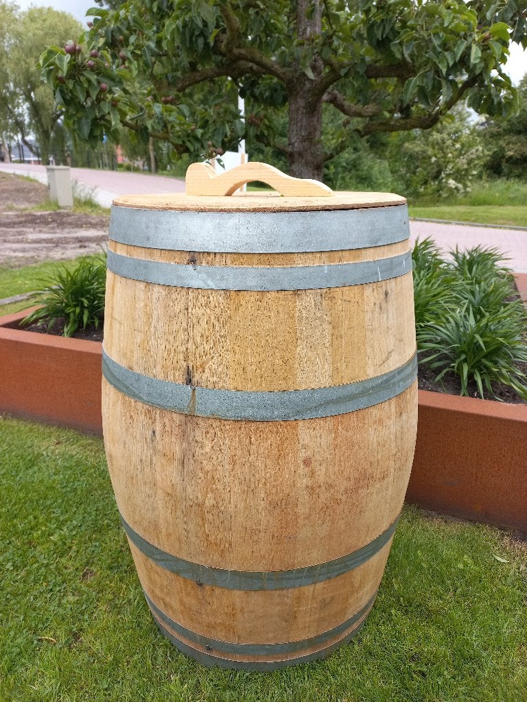 Regenton Eikenhouten Wijnvat Inhoud 224L, Tuin en Terras, Regentonnen, 150 liter of meer, Ophalen, Nieuw, Hout