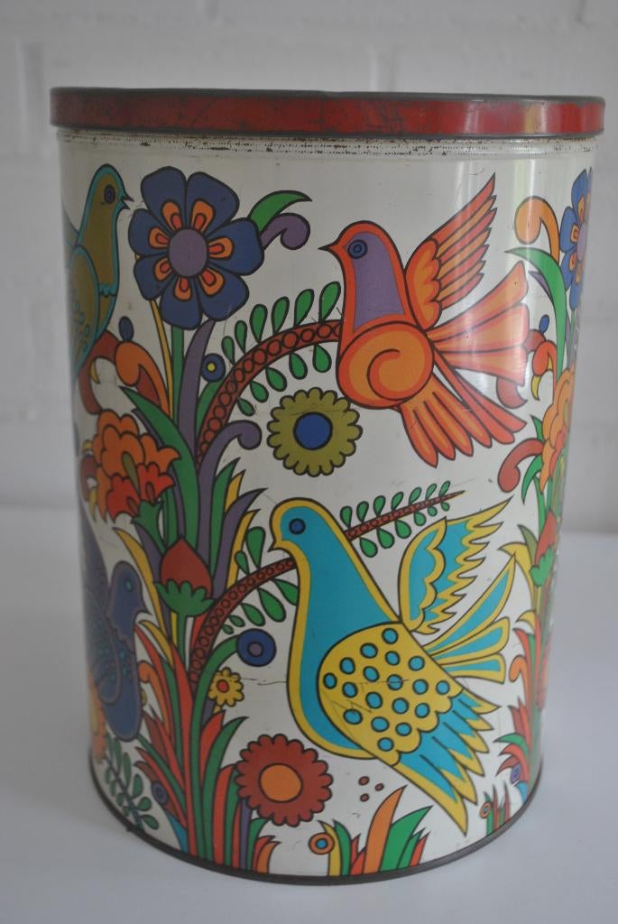 Voorraadblik, vintage, kleurrijk, Ophalen of Verzenden, Huis en Inrichting