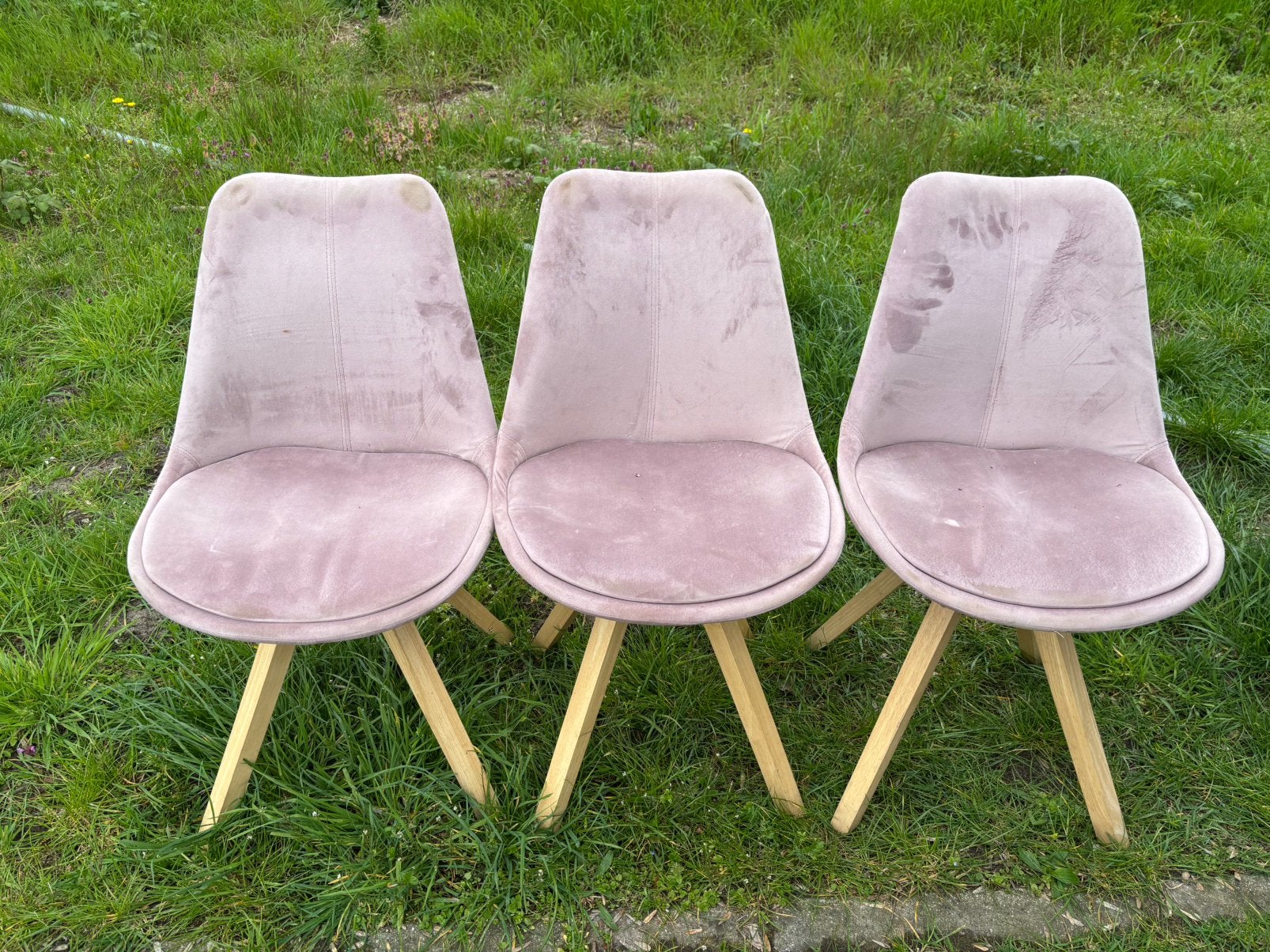 Mooie stoelen van leen bakker, Huis en Inrichting, Ophalen, Overige kleuren, Drie, Gebruikt maar in goede staat