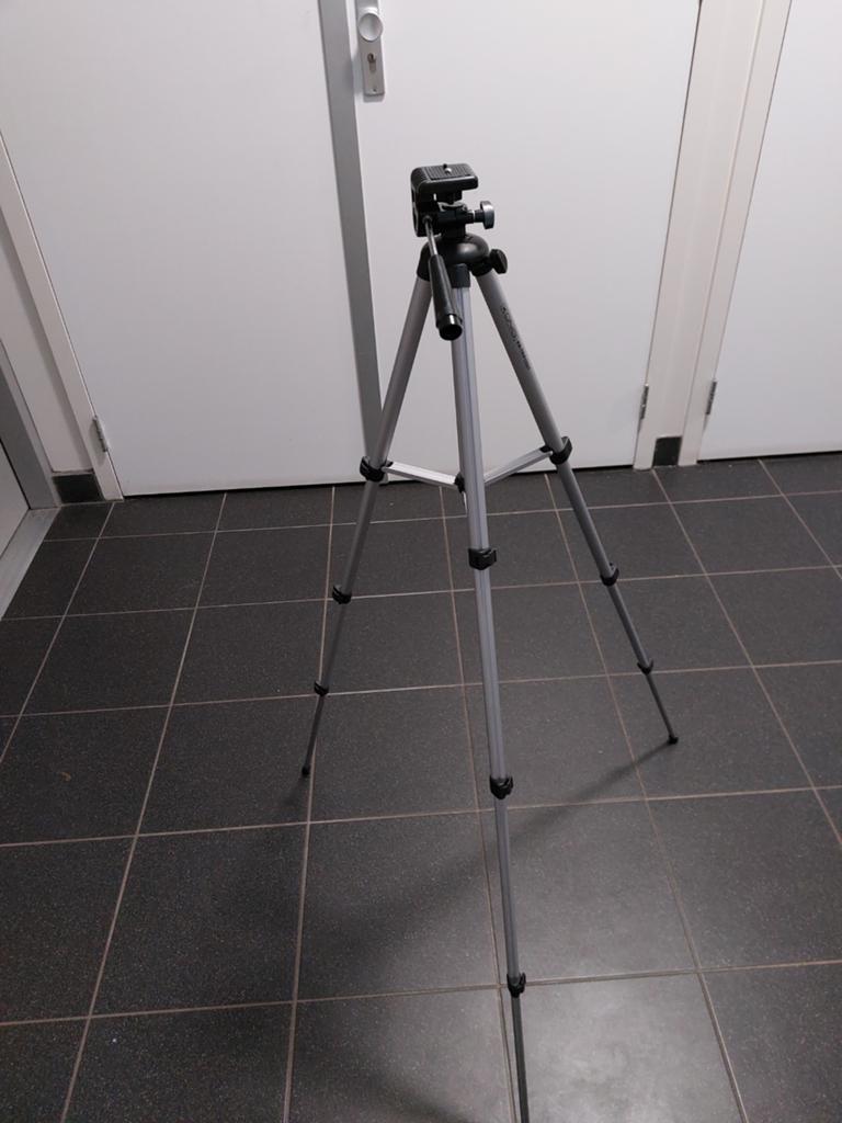 Lichtgewicht statief voor Foto/Filmcamera, Audio, Tv en Foto, Fotografie | Statieven en Balhoofden, Ophalen, Gebruikt, Driepoot