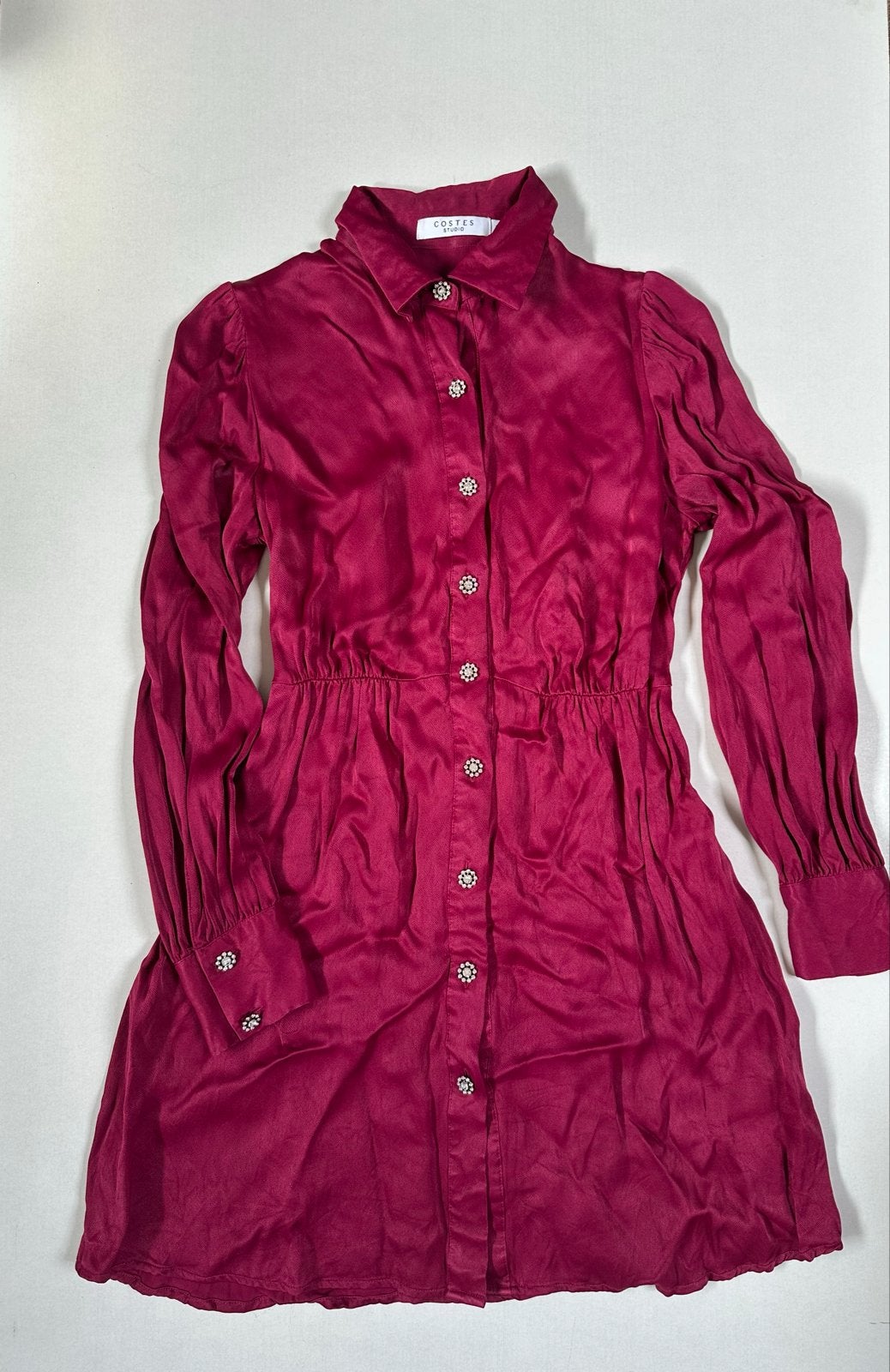 Costes Studio Fancy Dress - Framboosrood S, Verzenden, Zo goed als nieuw, Roze, Maat 36 (S)