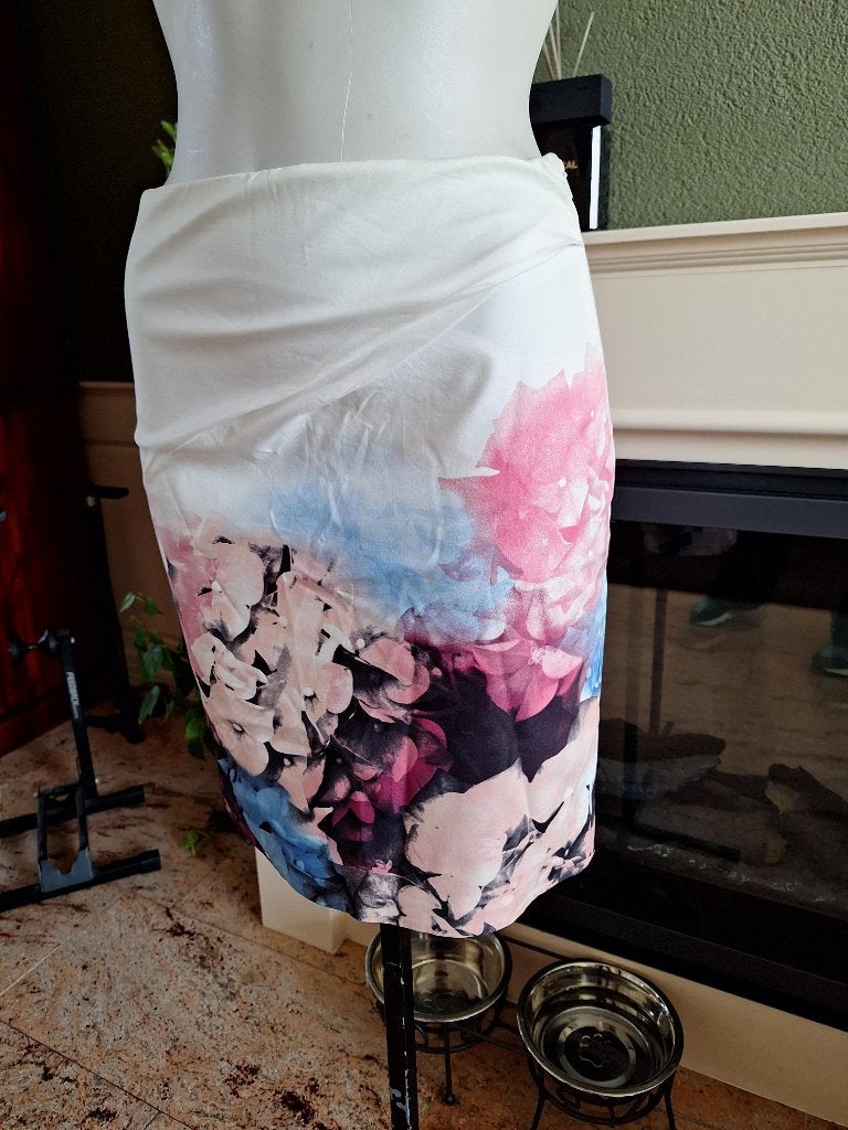 Karen Millen prachtige bloemen rok mt S 36 8 rokje, Karen Millen, Zo goed als nieuw, Knielengte, Maat 36 (S)