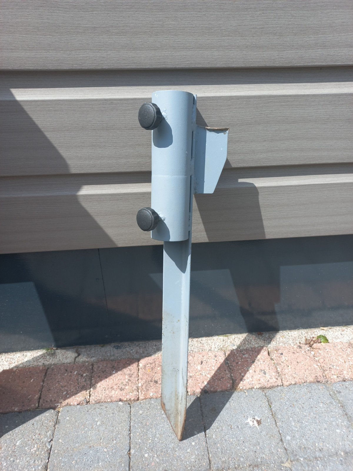 Parasolvoet voor in de grond, Ophalen, Gebruikt, Minder dan 1 meter, Parasolvoet