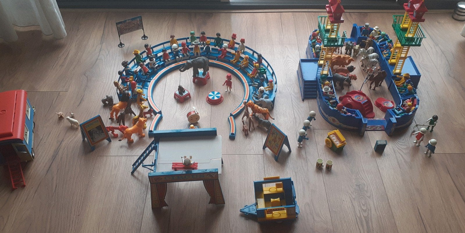 Grote Playmobil Circus Set met Dieren en Figuren, Ophalen of Verzenden, Gebruikt, Complete set