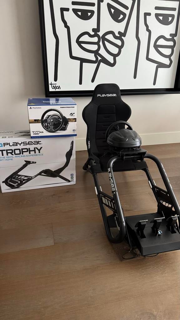 Playseat Trophy + Thrustmaster T300 RS GT - Nieuw staat, Spelcomputers en Games, Ophalen, Overige merken, Zo goed als nieuw