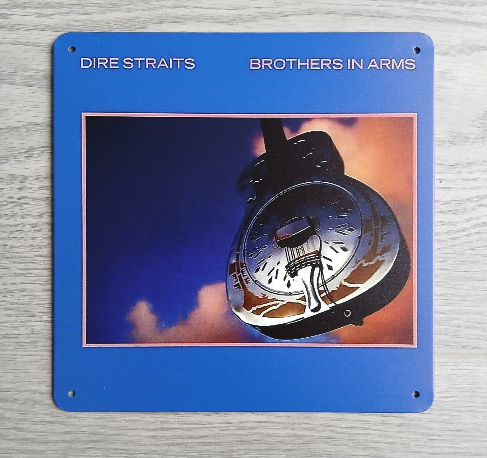 Dire Straits Brothers In Arms 20x20 cm Metalen Reclamebord, Ophalen of Verzenden, Nieuw, Poster, Artwork of Schilderij
