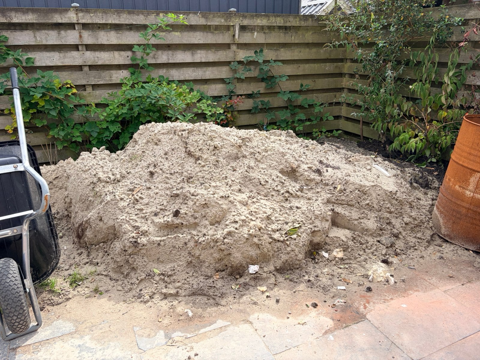 Gratis 2 kuub zand, Tuin en Terras, Ophalen, Gebruikt, Ophoogzand