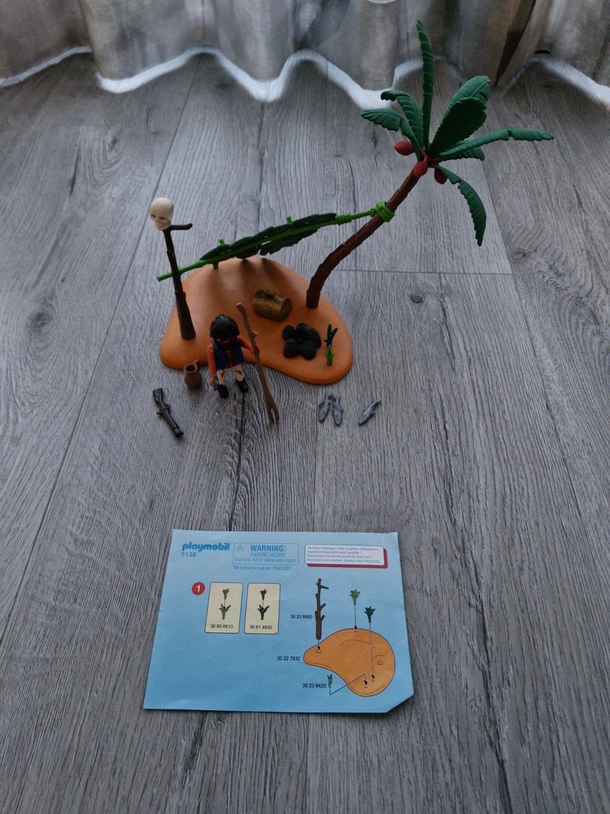 Playmobil Piraten Eiland met Piraat en Accessoires, Ophalen of Verzenden, Zo goed als nieuw