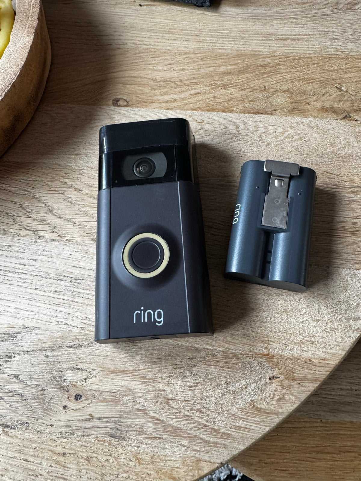 Ring Video Deurbel 2 met batterij, Ophalen of Verzenden, Ingebouwde camera, Gebruikt, Draadloos