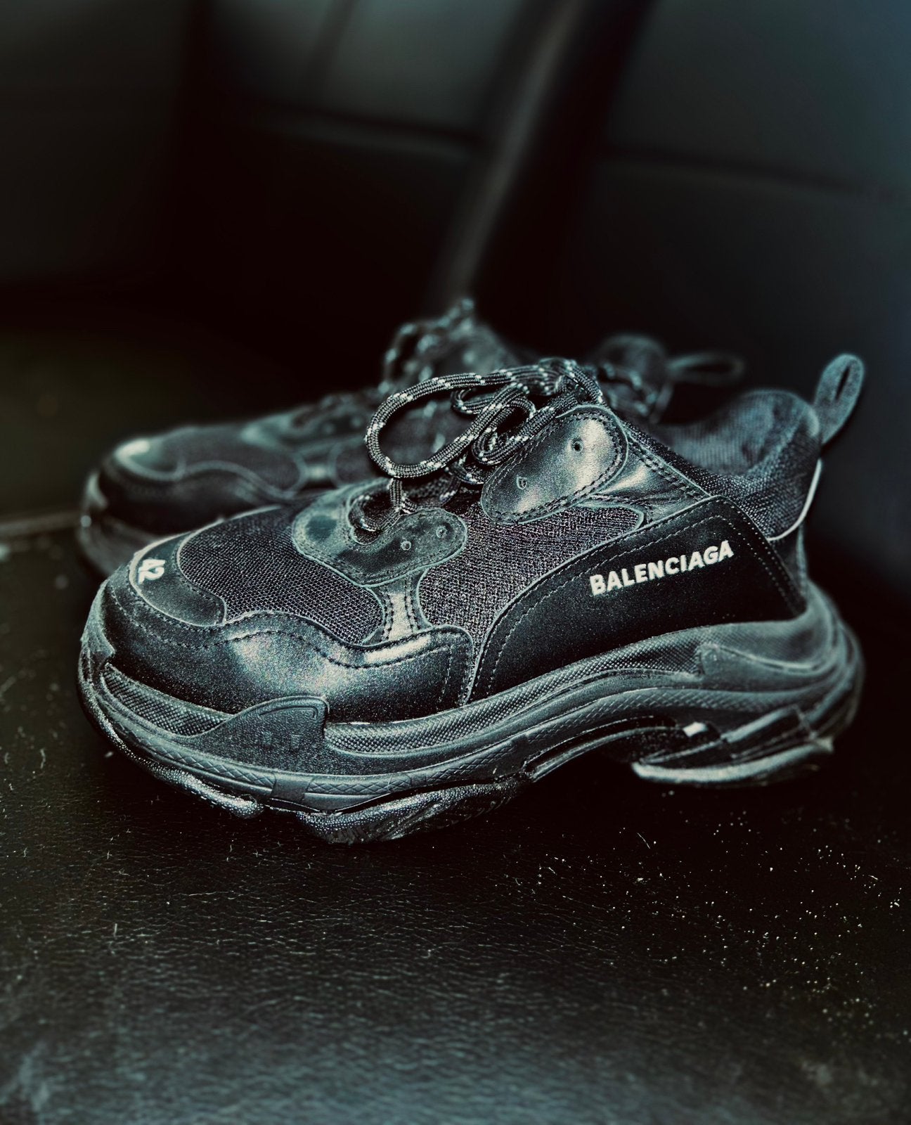 Balenciaga Triple S zwart 1 x gedragen, Ophalen of Verzenden, Zo goed als nieuw, Zwart