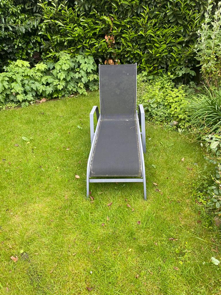 Ligbed, Tuin en Terras, Ligbedden, Ophalen, Gebruikt, Aluminium