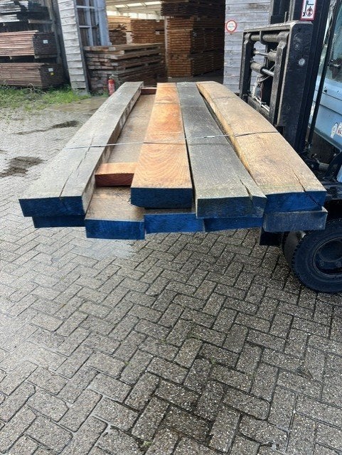 RESTPARTIJ EIKEN BALKEN, Ophalen, Gebruikt, 250 cm of meer, Balken