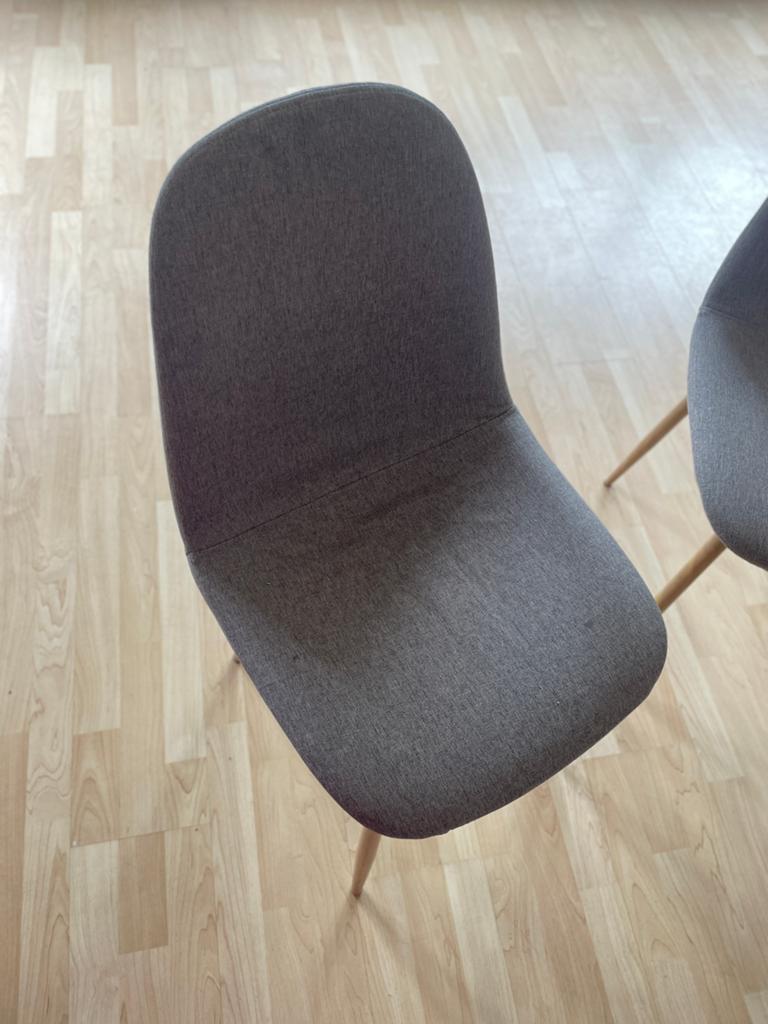 6x eetkamer stoel, Ophalen, Gebruikt, Grijs, Vijf, Zes of meer stoelen