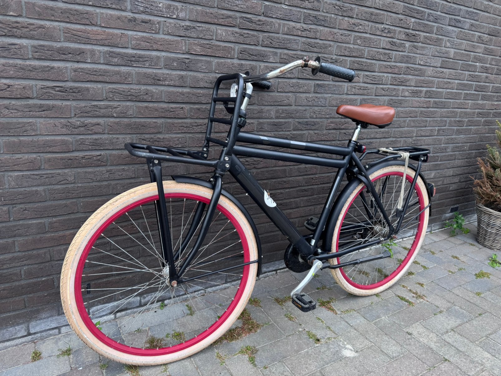 Transportfiets Heren 57cm, Versnellingen, Zo goed als nieuw, 57 tot 61 cm, Ophalen