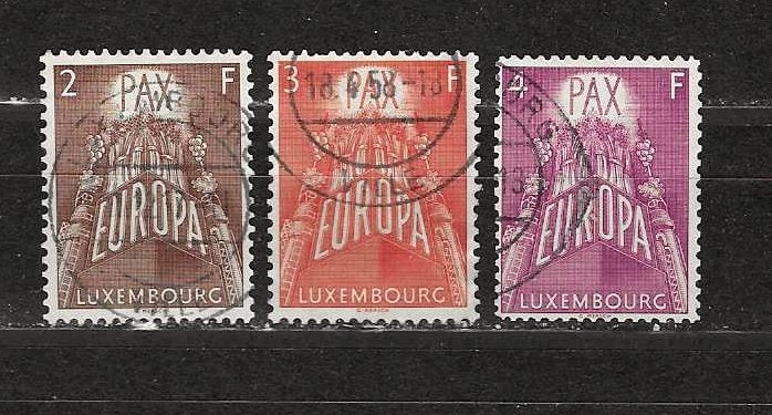 Luxemburg 572-574, Ophalen of Verzenden, Luxemburg, Gestempeld