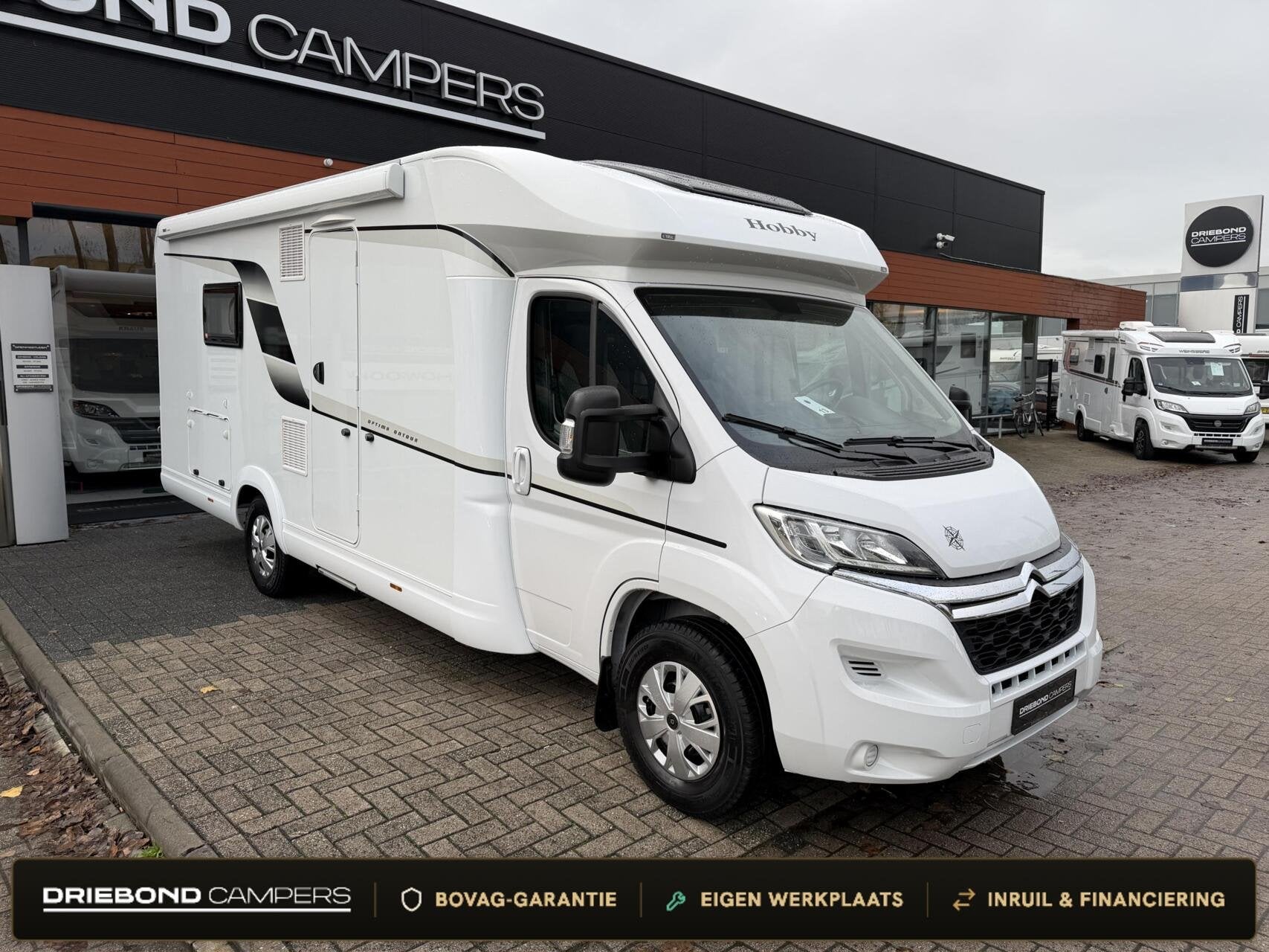 Hobby Optima Ontour T 70 E Enkele Bedden Grote Badkamer Luif, Hobby, 7 tot 8 meter, Bedrijf, Airconditioning