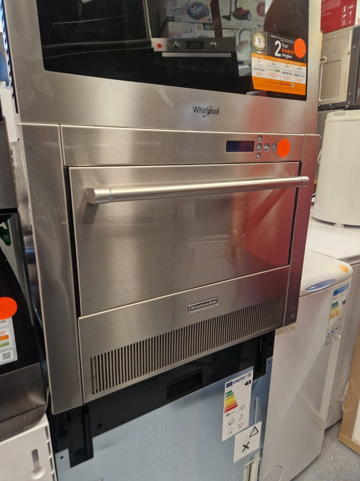 Zo goed als nieuwe KitchenAid RVS inbouw ijsmachine, Ophalen, Zo goed als nieuw