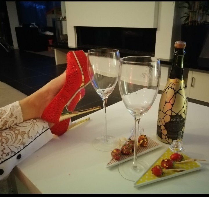 sexy high heels pumps zwart of rood, clubwear, gouden hak, Pumps, Overige kleuren, Verzenden, Onbekend