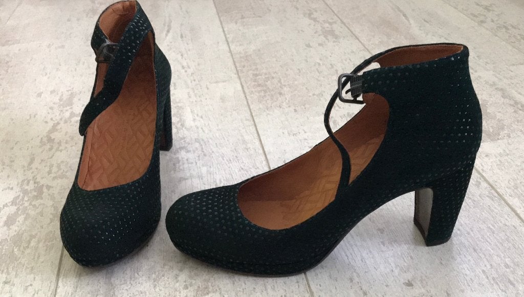 Chie Mihara pumps, petrol, Mt. 39, 1x gedragen, Kleding | Dames, Schoenen, Pumps, Overige kleuren, Ophalen of Verzenden, Zo goed als nieuw